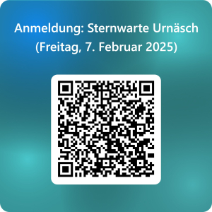 QRCode für Anmeldung_ Sternwarte Urnäsch (Freitag 7. Februar 2025)